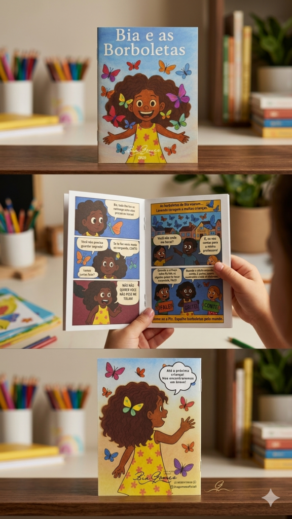 Revista em Quadrinhos: Bia e as Borboletas
